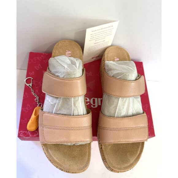 Alegria Mena Sandals Women’s 10.5 EU 41 Mauve Mist Leather Cork Platform Comfort - Picture 3 of 8